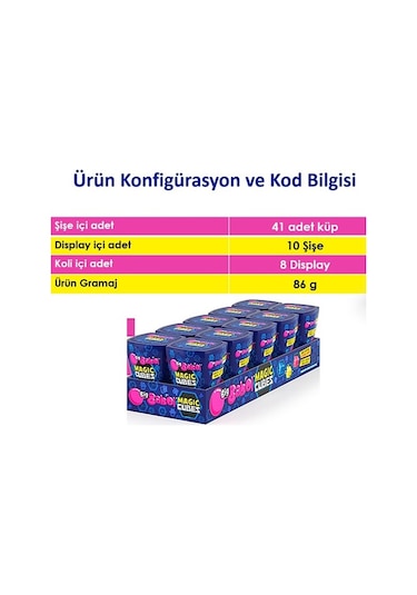 Big Babol Magic Cubes Karışık Meyveli 10 x 86 G