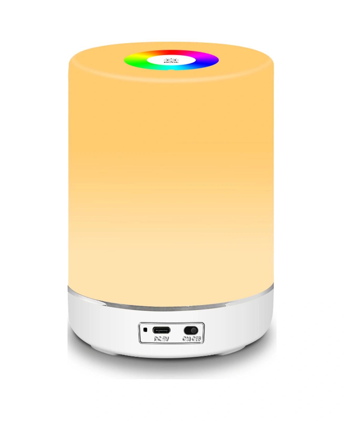 Geeroyoo Dokunmatik Kontrol 3 Parlaklık Ayarı Renkli Ambiyans Lamba, Yumuşak Işık Göz Koruyucu Led Gece Lambası Beyaz