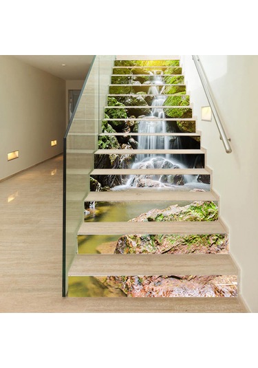 Tenfowee 13 Parça Dıy Merdiven Dekorasyon Çıkartmaları: Doğa Temalı, Kolay Uygulanır Ve Yeniden Kullanılabilir Pvc Malzeme Diğer