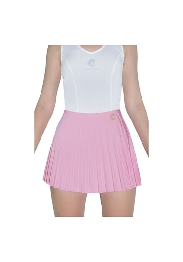 Courtmax Pileli Pembe Tenis Eteği