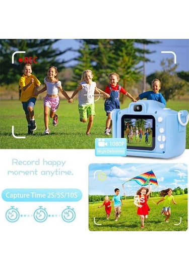 Çocuk Fotoğraf Makinası 20 Mp Video Kaydedici 2.0 İnç Çift Kameralı