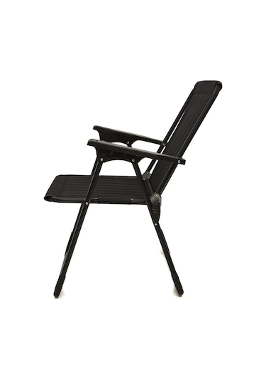 Natura Bardaklıklı Kamp Sandalyesi 2'li Siyah