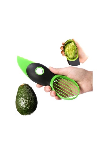 Dinosaurs 3 In 1 Avocado Dilimleme Çok Fonksiyonlu Soyucu Bıçak Avokado Kesici Aracı Kesici Bulaşık Makinesi Güvenli Soğuk Aksesuarlar Corers Altın