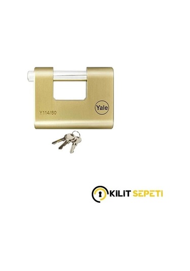 Yale Kayar Milli Pirinç Asma Kilit 60 Mm-503