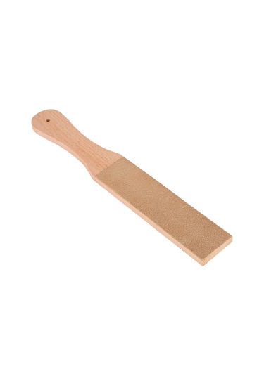 Springsun Ahşap Saplı İki Yönlü Deri Taşlama Aleti - Deri Ve Ahşap Kesici Araçları İçin Keskinleştirici Tahta