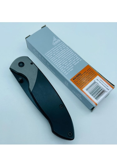 Gerber Marka Metal Kasa Küçükboy Mini Kamp Çakı //16cm-x31 Gri - Siyah