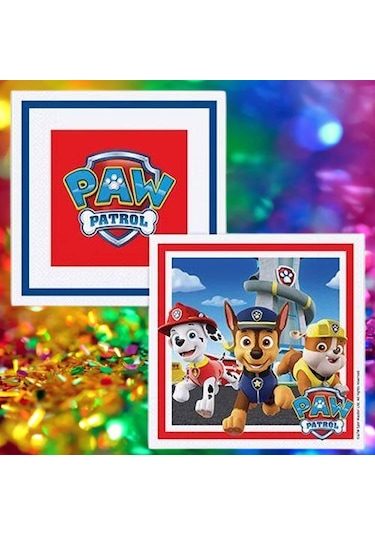 Kağıt Peçete Paw Patrol Refresh Temalı 16 Lı 33x 33 Cm Sadece Peçeteler