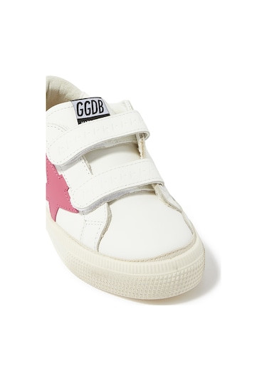 Golden Goose Çocuklar Için Deri Sneaker Ayakkabılar Beyaz