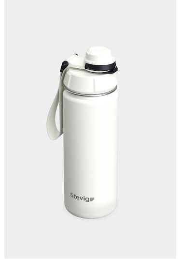 Stevig 1 Hand Leak-proof Sızdırmaz Çelik Termos 500 Ml Star Whıte St-220
