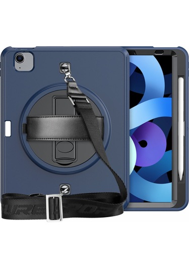 Apple Uyumlu  iPad Pro 11 2020 Kılıf Strap-c Otterbox Tablet Kapak - Lacivert Diğer
