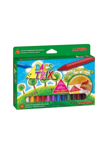 Alpino ''Dacstrix'' Üçgen Mum Boya 12 Renk