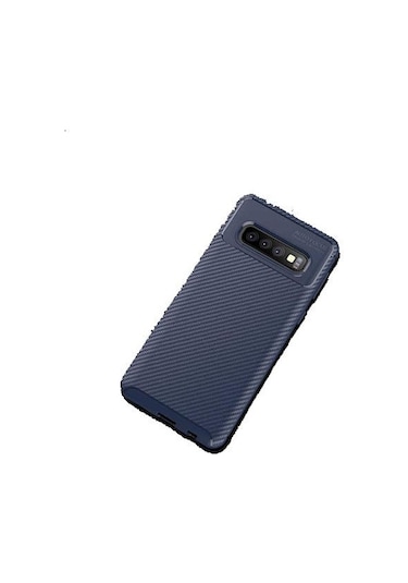 Zore Galaxy S10+ Plus İle Uyumlu Negro Silikon Kılıf Lacivert Lacivert