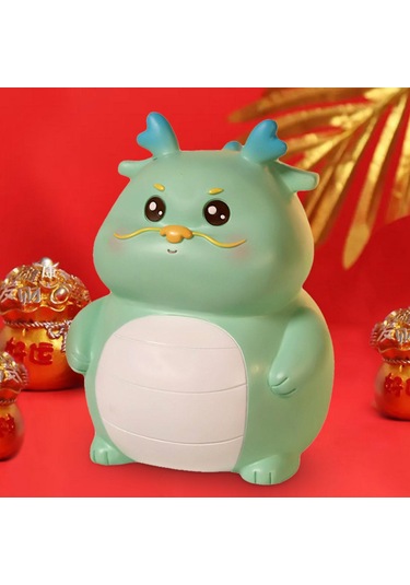 Homyl Çocuklar Kumbara Heykeli Para Tasarrufu Pot Mavi-küçük Mavi Küçük