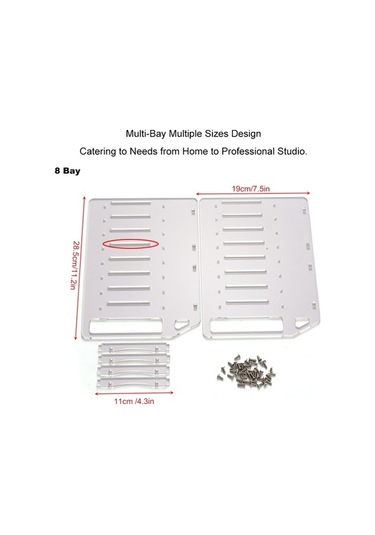 Besthome1 4 Katlı Akrilik Raf - 4-10 Konumlu, Hızlı Kuruş, Soğutucu, Daha Sabit Transparan