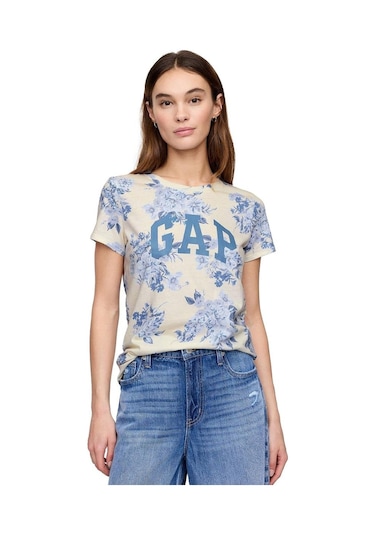 Gap V-ss Logo Classic Tee T-shirt - 729555-10197 Mavi