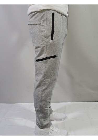 Jump Erkek Slim Fit Pamuklu 2 İplik Eşofman Altı Melanj Gri Jump Erkek Slim Fit Pamuklu 2 İplik Eşofman Altı Melanj Gri