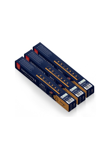 Nish Coffee Kapsül Kahve 6 Lungo 3'lü Set Nespresso Uyumlu -30 Adet Kapsül Kahve