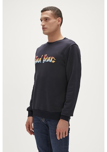 Bad Bear Sweatshirt Manuscrıpt Crewneck / Lacivert Erkek 23.02.12.016 001 Bad Bear Sweatshirt Manuscrıpt Crewneck / Lacivert Erkek 23.02.12.016 001