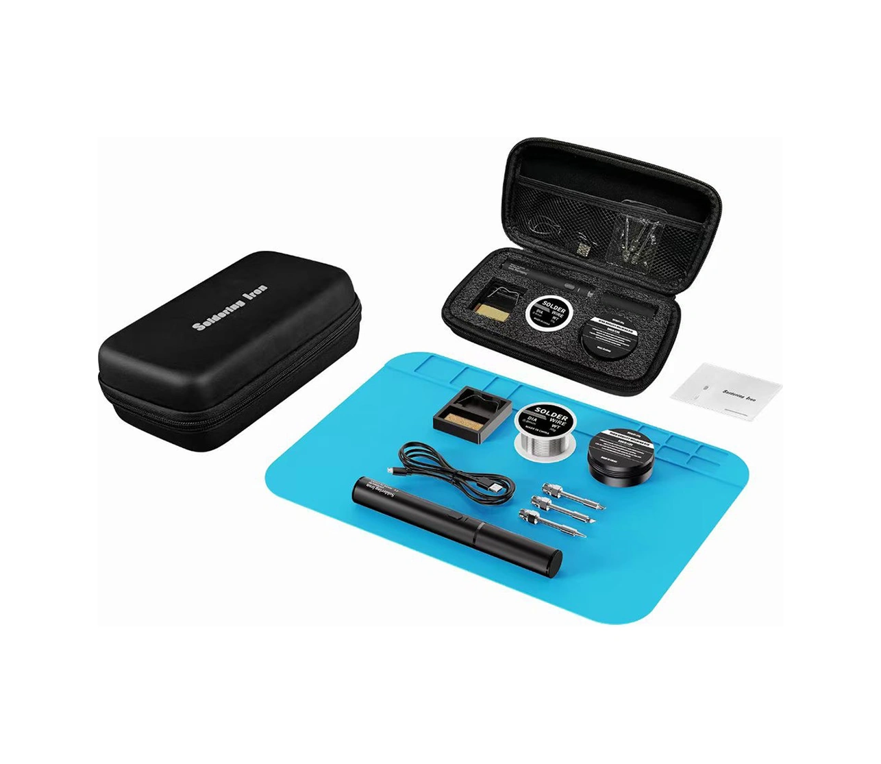 Mufunye 8w Usb Taşınabilir Li-poly Akülü Duhşan, Powerbank İle Şarj Edilebilir, Tamir Aleti Seti