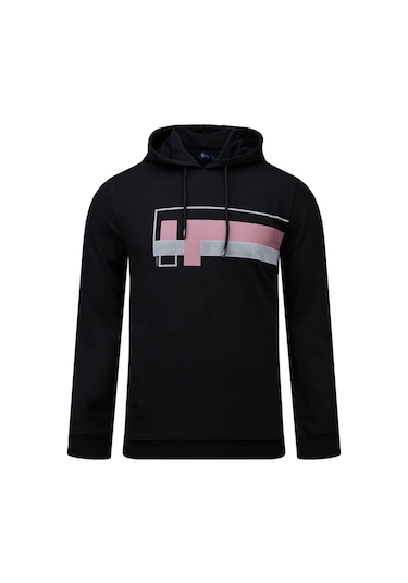Hatemoğlu Siyah Regular Fit Baskılı Kapüşonlu Sweatshirt 2977611 Siyah