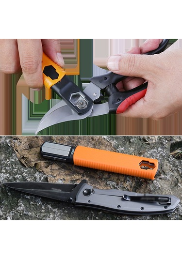 Symbee Çok Amaçlı Taşınabilir Bıçak Bileme Aleti - Bahçe Makası Ve Aletler İçin Profesyonel Keskinleştirici