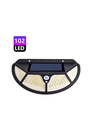 Konyax Fonksiyonel Sensörlü 102 Ledli Solar Bahçe Lambası Renkli