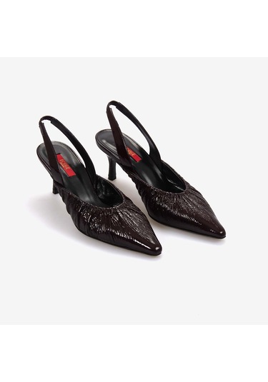 Rouge Kadın Terlik 330-11 Bordo Kır. Rugan