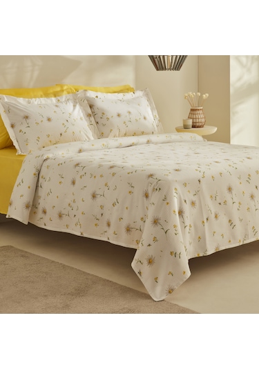 Karaca Home Emma %100 Pamuk Çift Kişilik Pike Takımı Sarı 200.22.11.0442 Sarı