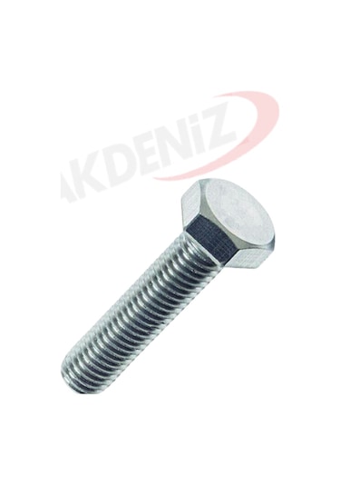 Akdeniz Dın933 M8 80 Mm Galv. Kaplamalı Cıvata 200 Adet