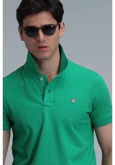 Lufian Erkek Polo Yaka T Shirt 111040164 Açık Yeşil