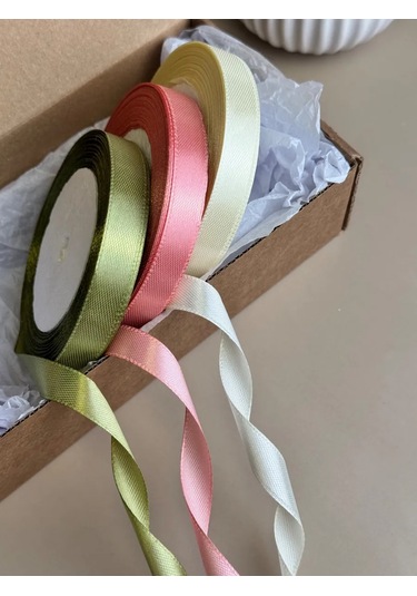Gw Pack Saten Kurdele Ambalaj İçin El İşi 1,2 Cm 22 M 3 Adet 218434150