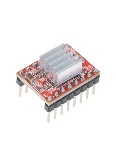 Moly 5 Adet 3d Yazıcı A4988 Adım Motor Sürücü Modülü Soğutucu Kırmızı