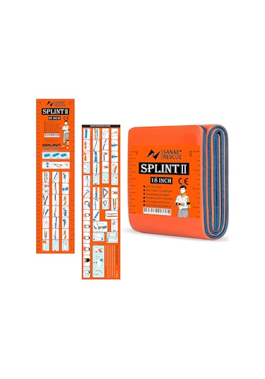 Sanke Rescue İlk Yardım Atel 36/18 "x 4.3" Bilek Başparmak Desteği Brace Tendonit Artrit Başparmak Koruyucu Güvenlik Sağ Sol El Yellow