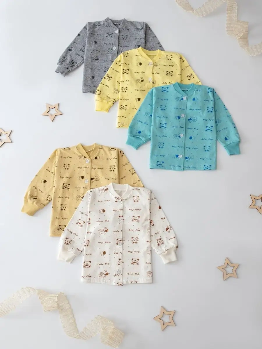 Jendoni Kids Yeni Doğanlar İçin 5 Parça Bluz Seti 99137791 Gri