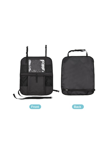 Geeroyoo Siyah 600d Polyester Araç Koltuğu Organizatörü - 54.5x46x0.3cm, 260g, Taşınabilir Ve Hafif Tasarım