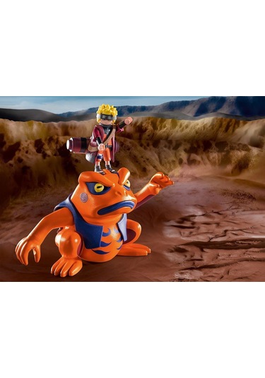Playmobil Naruto Shippuden 70667 Naruto Vs Pain, Krater Taban Plakası Ve Dev Kurbağa Gamakichi İle H