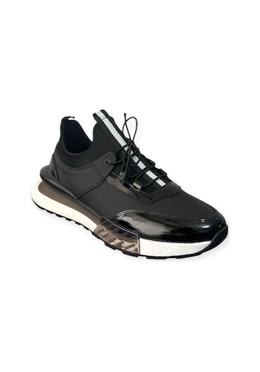 Luiz Paulo %100 Deri İçi Dışı Rahat Erkek Günlük Spor Ayakkabı İthal Balon Taban 39-44 Siyah