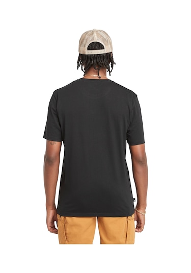 Timberland Short Sleeve Front Graphic Tee Erkek T-shirt Tb0a5udb0011 Siyah