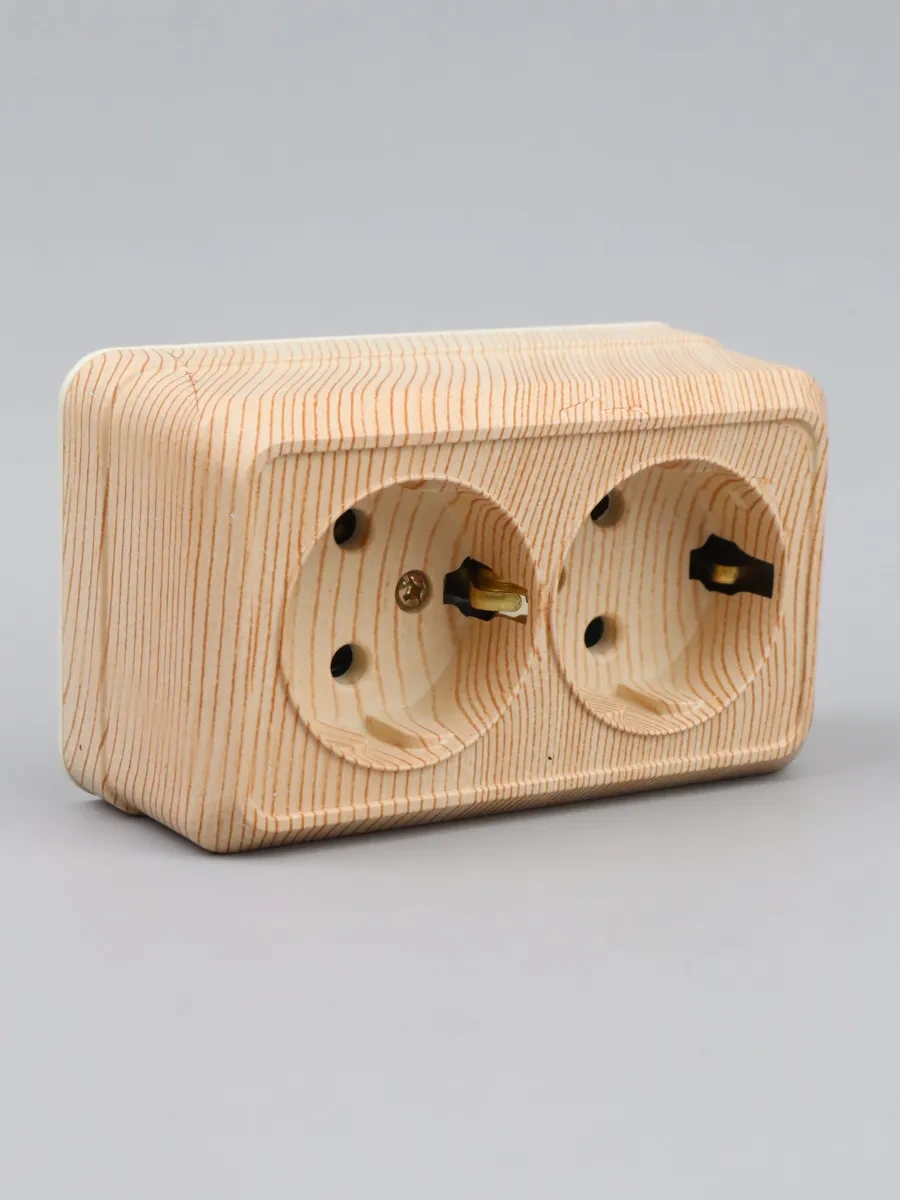 General Lighting Systems 2 Adet Topraklamalı Çift Priz, Yüzeye Monte Edilen, Seramik. 397433266 Çiftli Açık Montajlı Seramik Tabanlı Priz