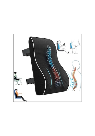 SimpleThePillow Visco Bel Yastığı Sırt Minderi Ortopedik Bel Minderi Yastık