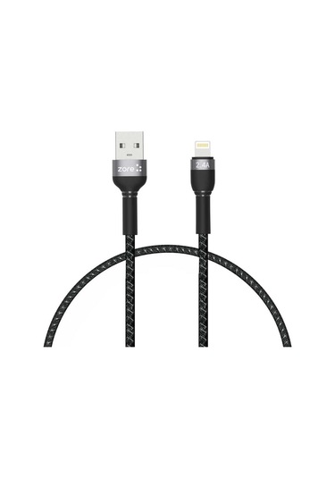 Siyah Shira Serisi Lightning Usb Kablo 30 Cm-zore