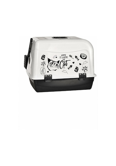 Kırılmaz Kapaklı Kürekli Büyük Lüks Kapalı Kedi Tuvaleti 39 x 53 x 41 CM