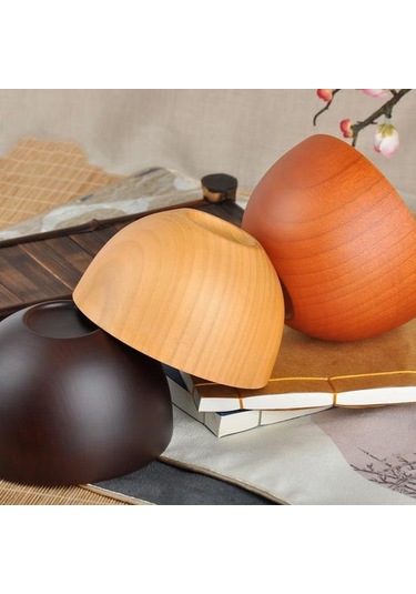 Japon Tarzı Çorba Depolama Katı Ahşap Pirinç Aracı Kase Konteyner Mutfak Alet