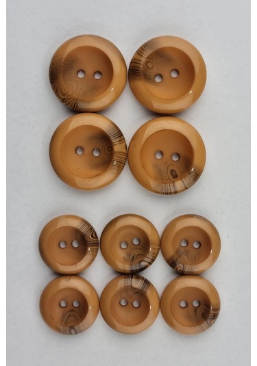 Akrilik 4 Adet Büyük 6 Adet Küçük Çanak Kavuniçi Kaban Çeket Hırka Yelek Düğmesi