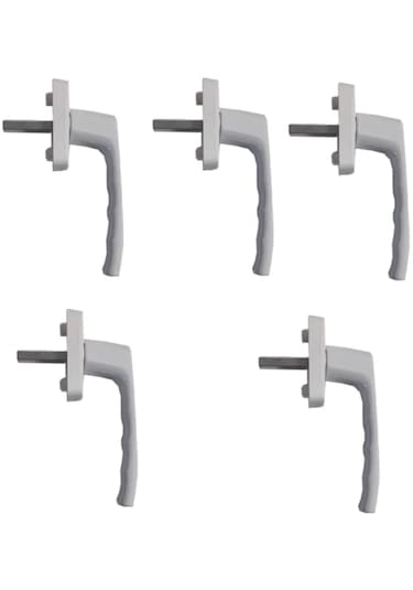 5 Adet Beyaz PİMAPEN® Marka Pencere Kolu (Aluminyum)