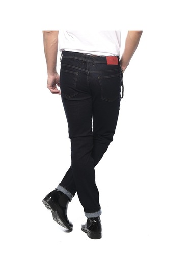 Zincirli Düz Renk Erkek Kot Pantolon