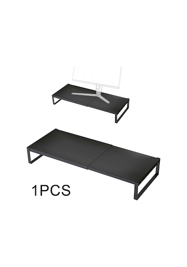 Suntek Bilgisayar Monitörü Standı Daireler Tek-katmanlı-siyah