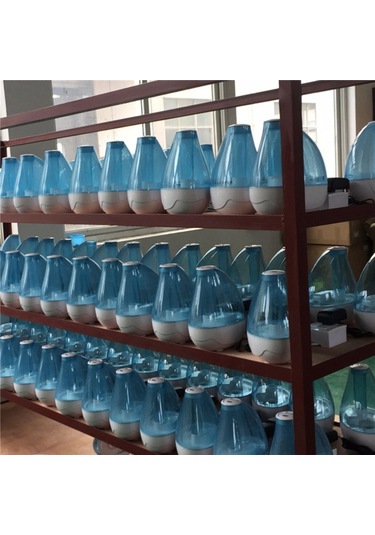 Yatak Odası İçin Ultrasonik Soğuk Sis Nemlendirici, Fısıltı Sessizliğinde Ab Fişi Mavi