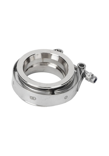 Reedark Otomobil Egzos Borusu 304 Paslanmaz Çelik V Tipi Klips Flanş Seti 2.5 İnç 63mm - Güçlü Bağlantı, Kolay Kurulum, Evrensel Uyum