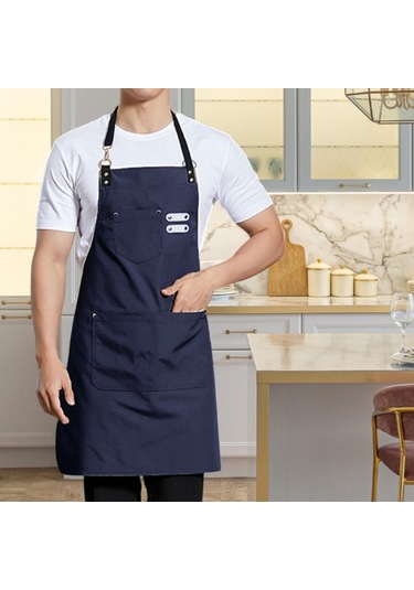 Homyl Şef Önlüğü Bahçe Ticari Mağaza Için Çok Amaçlı Mavi